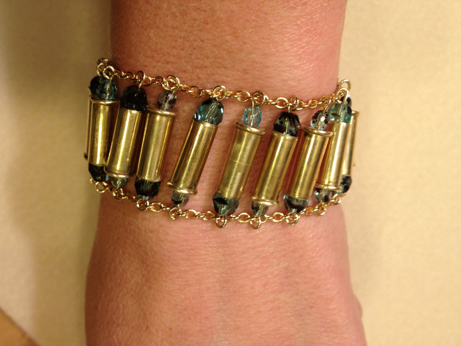 Bullet Casing Bracelet, .22 gauge shells