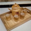 Teapot bamboo set 6 in 1