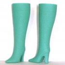 Doll Boots for 11.5 to 12 inch fashion dolls, AQUA / SEAFOAM, Candi Brand