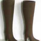 Doll Boots for 11.5-12" fashion dolls, DARK BROWN, Candi Brand