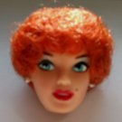 DOLL HEAD Vintage Redhead Bubble Cut 11.5 to 12 INCH fashion dolls Candi