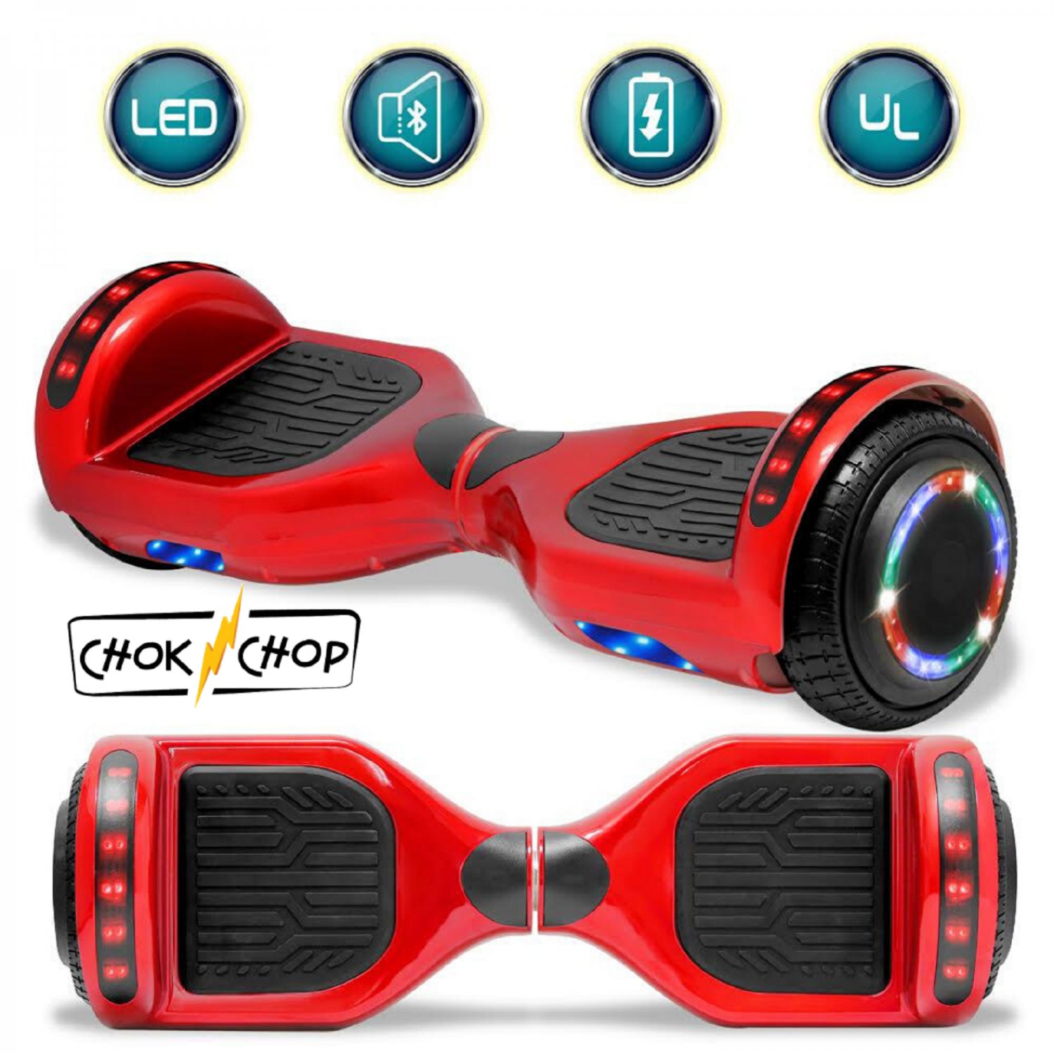 Red Electric Self Balancing Scooter Standard
