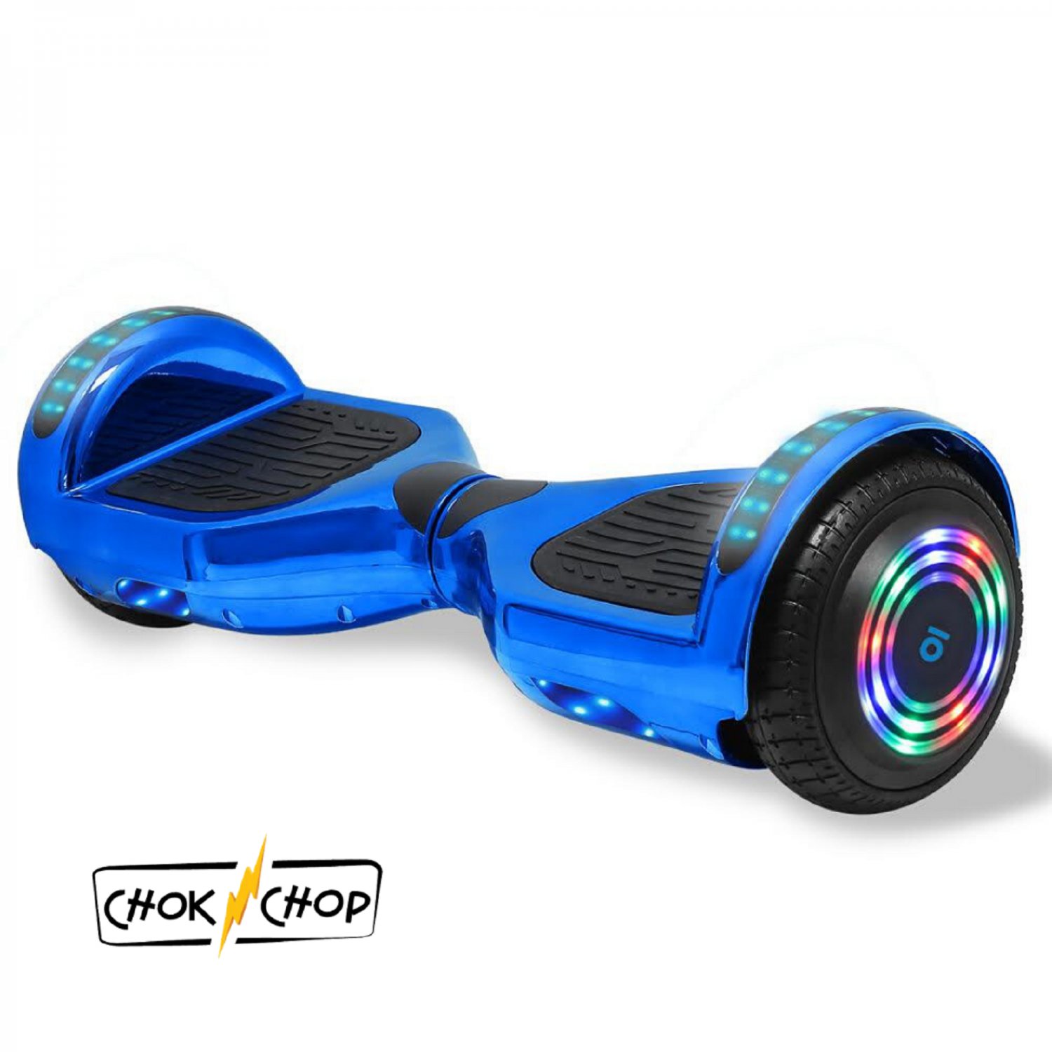 Chrome Blue Electric Self Balancing Scooter Version 2