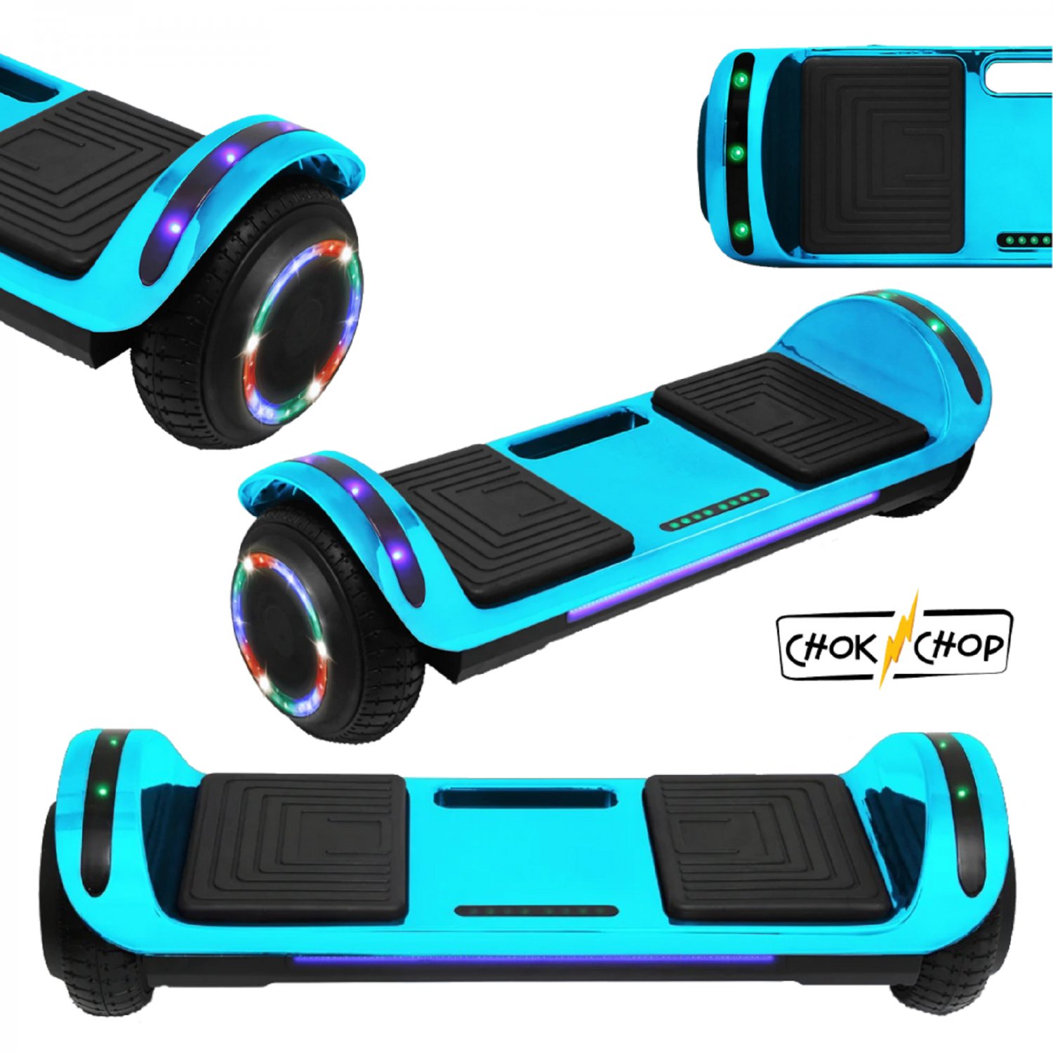 Chrome Blue Flatboard Series Self Balancing Scooter