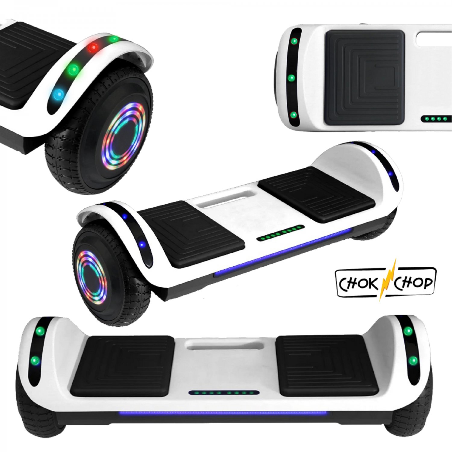 White Flatboard Series Self Balancing Scooter