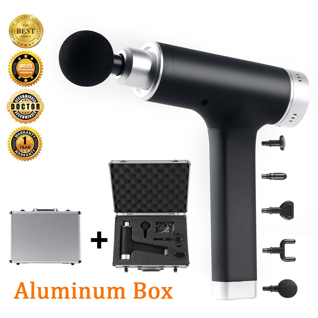 Black Deep Tissue Muscle Percussion Massager JS01