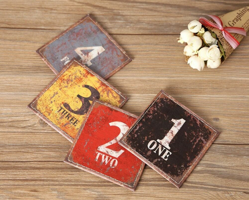 Drinking Cup Coasters Non-slip Place Mats Glass Holder Durable Kitchen Accessory