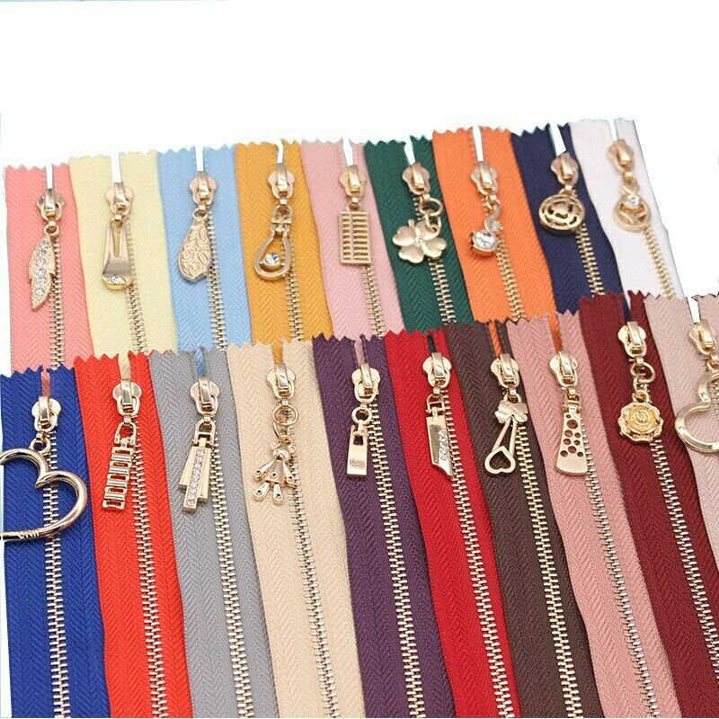 Sewing Metal Teeth Zipper 50cm Closed Tailor Clothes Repair Zippers Sew Crafts