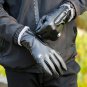Men Winter Gloves Leather Touch Screen Outdoor Warm Fur Thermal Insulated Glove