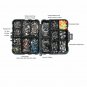 160 Fishing Accessories Kit Jig Hooks Sinker Weight Swivel Snaps Tackle Box Set