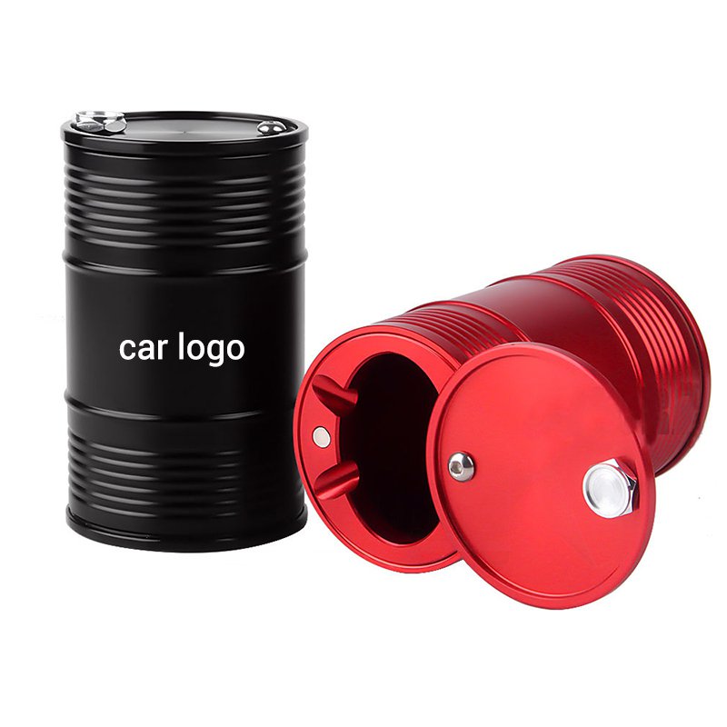 Portable Car Ashtray Aluminum Alloy Can Vehicle Cigarette Holder Smoke Cylinder