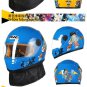 Cartoon Children Motorcycle Helmet Boy Girl Full Face Protective Helm Kid Safety