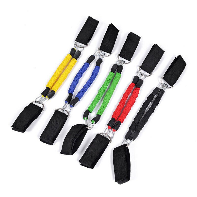 Leg Exerciser Elastic Band Pedal Resistance Training Set Fitness Ankle Strap Gym