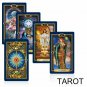 English Gold Tarot Cards Mysterious Bright Deck Fortune Playing Card Game 78 Set