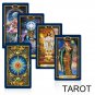 English Gold Tarot Cards Mysterious Bright Deck Fortune Playing Card Game 78 Set