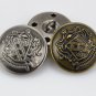 10 Piece 12-30mm Metal Button Jeans Coat Jacket Retro Buttons for DIY Sewing
