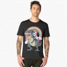 Unicorn Riding Dinosaur T-Shirt T-Rex Funny Unicorns Party Rainbow Squad Mens
