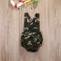 Newborn Baby Jumpsuit Kid Boys Girls Camouflage Sleeveless Romper Summer Fashion