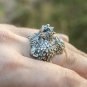 Viking Bear Helmet Warrior Ring Stainless Steel Vintage Vikings Nordic Jewelry