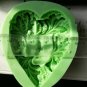 Leaf Design Woman Avatar Silicone Mold Resin Chocolate Cake Decor Casting Tool