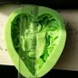 Leaf Design Woman Avatar Silicone Mold Resin Chocolate Cake Decor Casting Tool