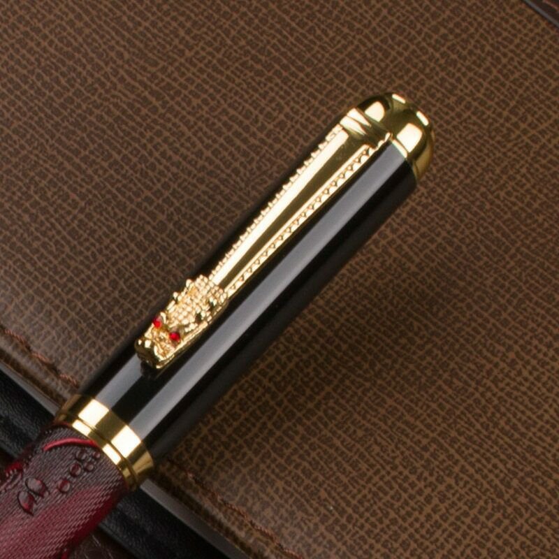 Leather Ballpoint Pen Dragon Design LUXURY Office Supplies School Clip