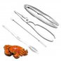 Seafood Kitchen Tools Crab Shell Cracker Scissors Fork Shrimp Peeler Set Gadgets
