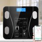 Digital Bathroom Scale Accurate Bluetooth Body Fat Weight Measurement LED Screen