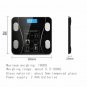 Digital Bathroom Scale Accurate Bluetooth Body Fat Weight Measurement LED Screen