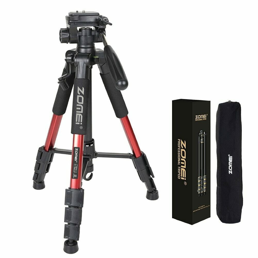 Professional Portable Camera Tripod Travel Aluminum Pan Head SLR DSLR Stand