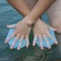 Silicone Webbed Finger Swimming Flipper Fins Swim Sports Training Gloves Diving
