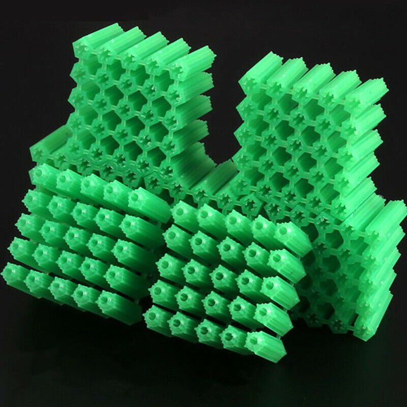 500 Piece Anchor Wall Plug M6 M8 Masonry SCREW Fix Plastic Expansion Pipe Green