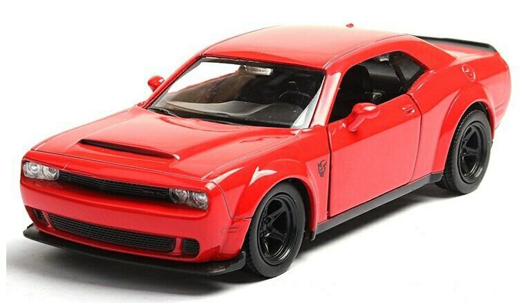 1:36 Dodge Challenger Srt Demon Sports Car Diecast Metal Model Toy 