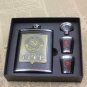 CCCP Russian Vodka Flask 8oz Stainless Steel 230ml Alcohol Bottle Funnel Cup Set