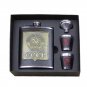 CCCP Russian Vodka Flask 8oz Stainless Steel 230ml Alcohol Bottle Funnel Cup Set