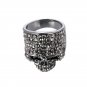Rhinestone Crystal Skull Ring Fashion Gold Silver Black Women Men Jewelry Gothic