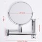 Cosmetic Wall Mirror Two-Sided Swivel Magnifying Mirrors Extender Makeup Shaving