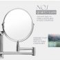 Cosmetic Wall Mirror Two-Sided Swivel Magnifying Mirrors Extender Makeup Shaving