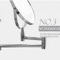 Cosmetic Wall Mirror Two-Sided Swivel Magnifying Mirrors Extender Makeup Shaving