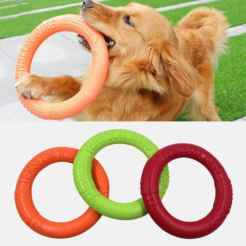 Dogs Training Tool Large Dog Chew Ring Bite Toy Pet Chewing Flying Disc Toys