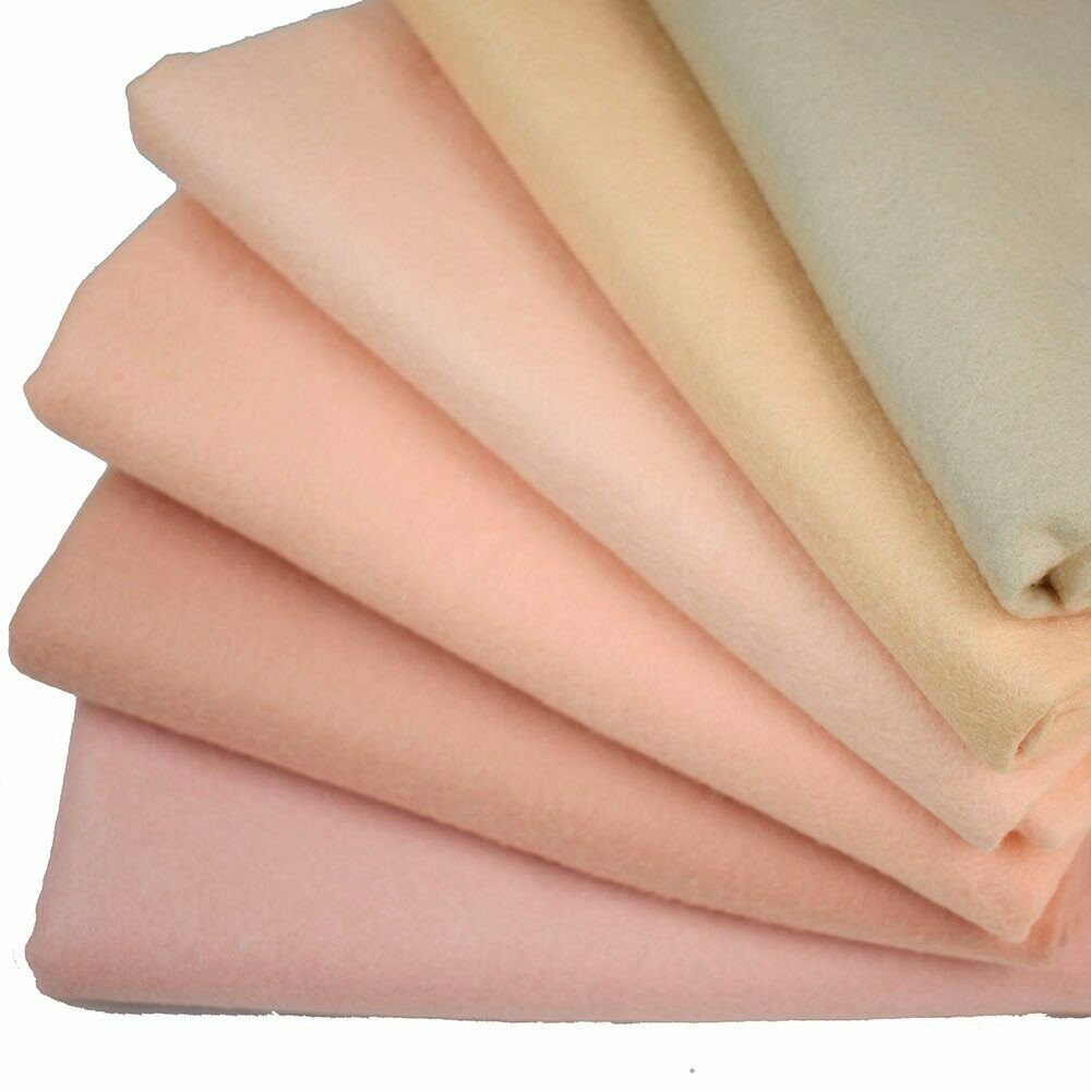 Doll Skin Fabric DIY Sewing Patchwork Handmade 90x91cm 1.4mm Thickness