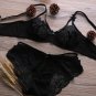 Transparent Sexy Bra & Panty Set Woman Underwear Lace Breathable Thin Push Up
