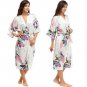 Ladies Kimono Bathrobe Women Long Gown Night Dress Sleepwear Shower Accessory