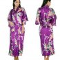 Ladies Kimono Bathrobe Women Long Gown Night Dress Sleepwear Shower Accessory