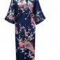 Ladies Kimono Bathrobe Women Long Gown Night Dress Sleepwear Shower Accessory