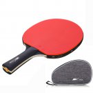 Ping Pong Racket Long & Short Handle Double Face Table Tennis Rackets with Case