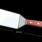 Kitchen Spatula Wooden Handle Grill Turner Stainless Steel Face Cooking Utensil