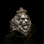 Animal King Lion Crown Ring For Men Stainless Steel Jewelry 7-14 Big Size