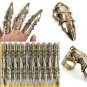 Unisex Full Finger Claw Ring 5 Piece Set Skull Gothic Armor Punk Knight Jewelry
