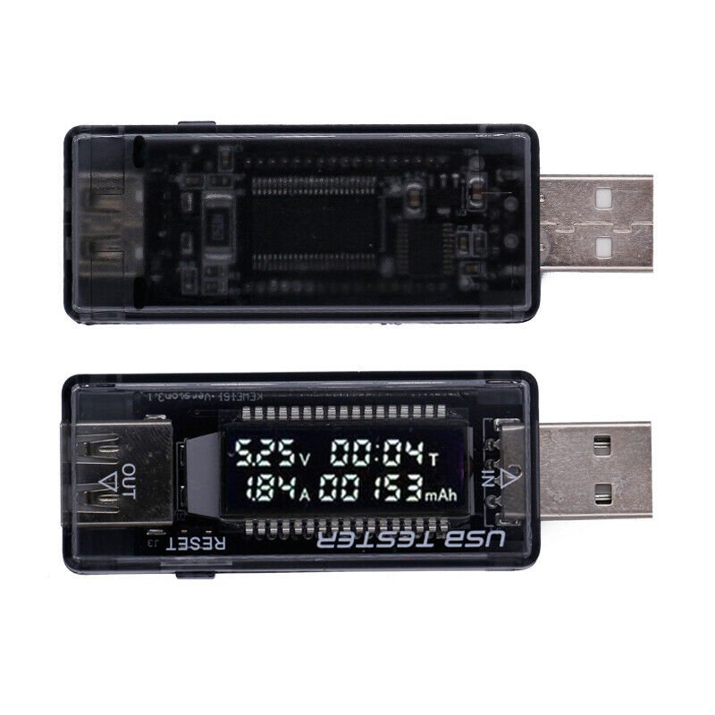 USB Voltage Tester Current Meter Power Detector LCD Voltmeter Ammeter Capacity